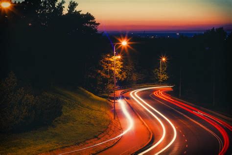 Time Lapse De Carretera En La Noche · Fotos De Stock Gratuitas