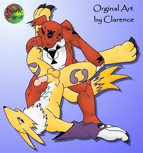 Rule 34 Buggery Color Digimon Guilmon Interspecies Male Male Only Multiple Males Renamon Sex