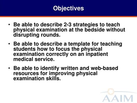 Ppt The Physical Examination How Focusing Teaching Can Teach Focus