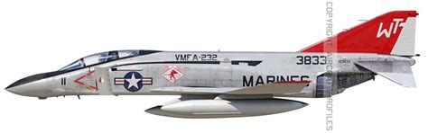 F 4j 1977 Vmfa 232 Fighter Planes Wwii Aircraft