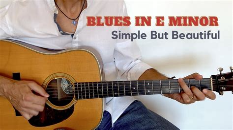 Simple Minor Blues Acoustic Guitar Lesson Youtube