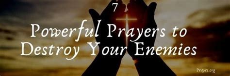 7 Powerful Prayers To Destroy Your Enemies Prayrs