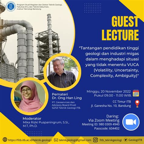 Program Studi Teknik Geologi Fakultas Ilmu Dan Teknologi Kebumian GUEST LECTURE