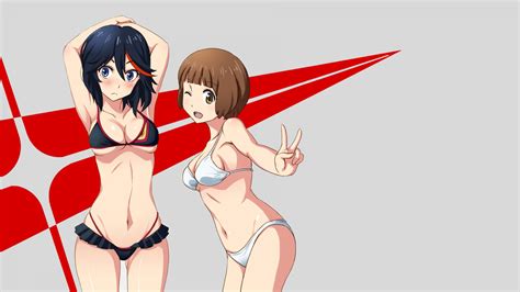 Wallpaper Anime Kill La Kill Mankanshoku Mako Matoi Ryuuko Bikini Ecchi 1920x1080