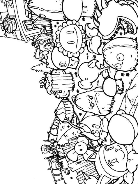 If you have a color ink cartridge in your printer, the printer will print in color by default. Plants vs. Zombies coloring pages. Free Printable Plants ...