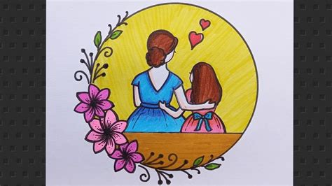 25 Easy Mother And Daughter Drawing Ideas To Draw