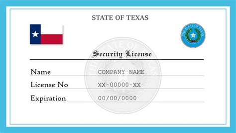 Texas Security License License Lookup