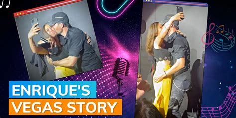 Singer Enrique Iglesias Shares A Passionate Kiss With A Fan During A