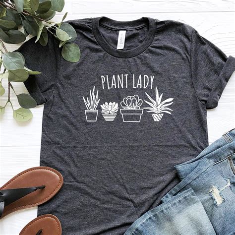 Plant Lady Shirt Plant Shirt Plant Lady T Shirt Plant Mom Etsy