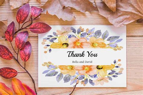 Floral Thank You Card Thanks Printable Graphic By Zmapist · Creative