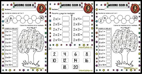 Cuadernillo Tablas De Multiplicar Arboles Portada Math Worksheets