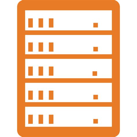 Simple Server Icon Vector Image Free Svg