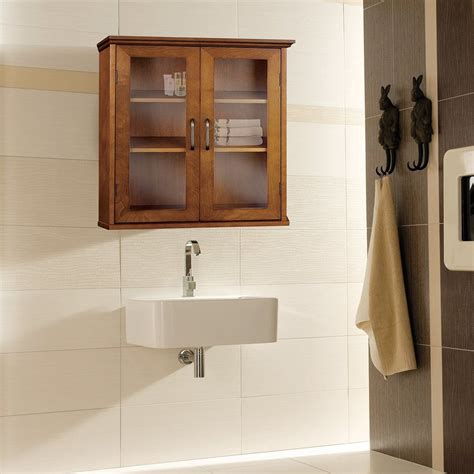 Penn bathroom oak storage cabinet by made.com *bargain*. Elegant Home Fashions Avery 20.5-in W x 24-in H x 8.5-in D ...