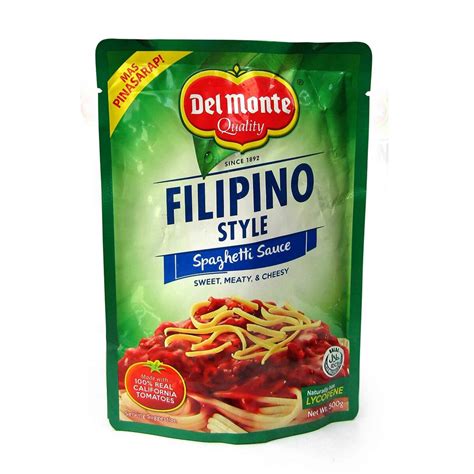 Del Monte Filipino Style Spaghetti Sauce 500 G Online At Best Price Cooking Sauce Lulu Ksa