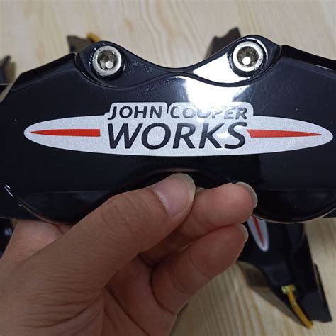 Kuby 4pcs Abs Pic With Works John Logo Sticker Disc Brake Caliper