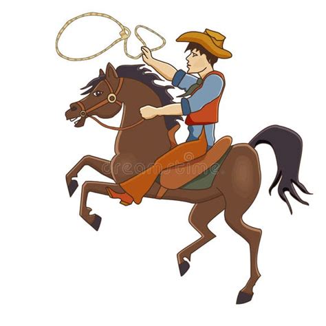 Cowboy Horse Cartoon Stock Illustrations 4777 Cowboy Horse Cartoon