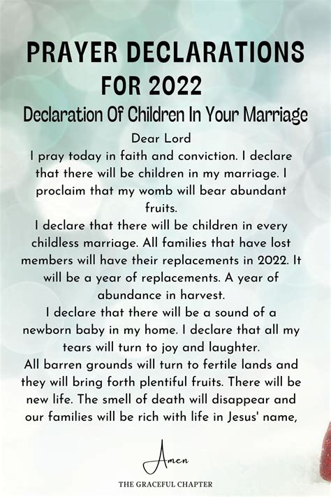9 Prayer Declarations For 2022 The Graceful Chapter