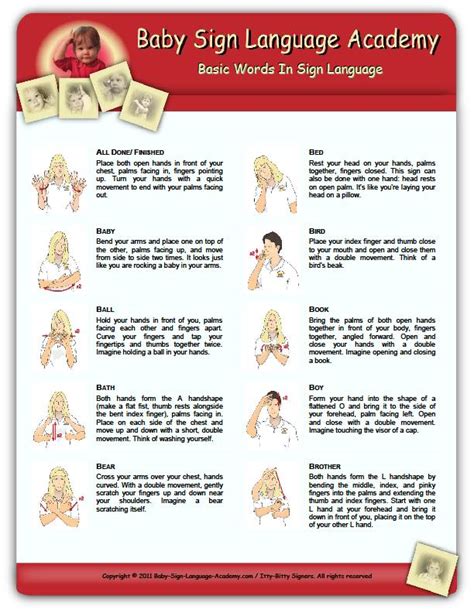 Routine Life Measurements Sign Language Basic Hands Signals Baby Asl And Bsl