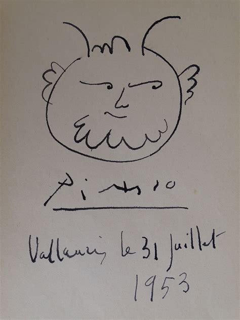 Pablo Picasso Attributed Signed Drawing Charitystars