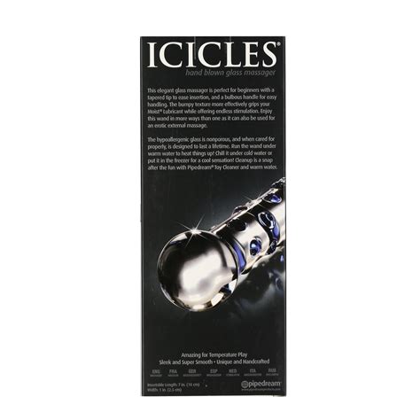 Pipedream Icicles No 50 Hand Blown Glass Massager Bms Enterprises
