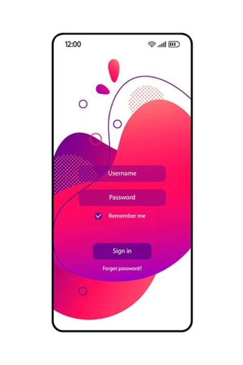 Inspiring collection of ui design examples devoted to studying and teaching: Login page smartphone interface in 2020 | Mobile web ...
