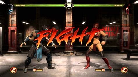 Mortal Kombat Komplete Edition PC Gameplay Sub Zero Vs Skarlet YouTube
