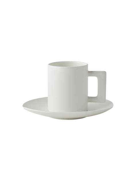 Bianco Espresso Cup And Saucer Greg Natale