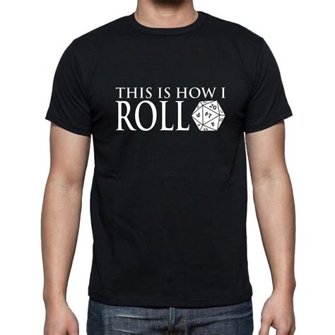 20 Dice This Is How I Roll Dungeons And Dragons Novelty T Shirt Board