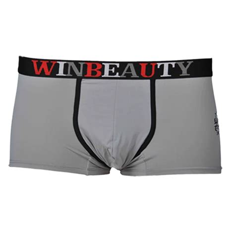 Win Brand Underwear Men Silk Sleepwear Breathable Underpants Comfortable Boxers 3 Colors M Xxxl