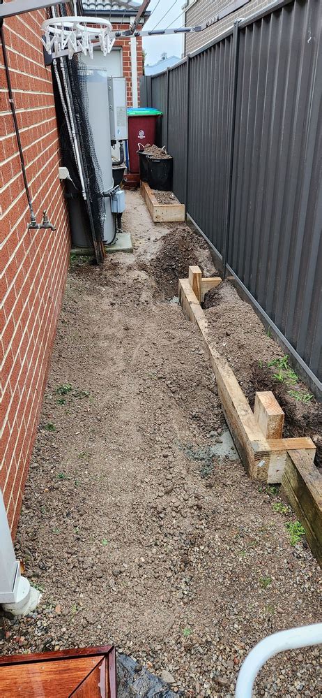 Sideway Makeover With Low Level Decks An Bunnings Workshop Community