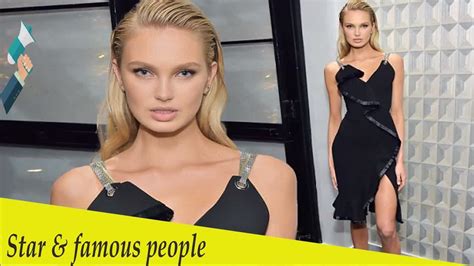 Romee Strijd Puts Legs On Display In Sultry Dress At Pre Oscar Party