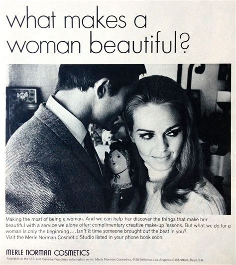Merle Norman Cosmetics Ad Featuring Gemma Taccogna Dolly Girl 1967