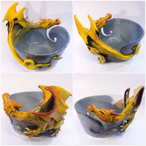 8 Friendly Dragon Yarn Bowl Dragon Bowls Are Made To Order From