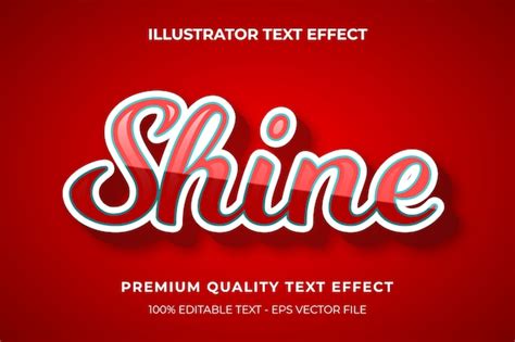 Premium Vector Modern Vibrant 3d Text Effect Editable Font Style Premium