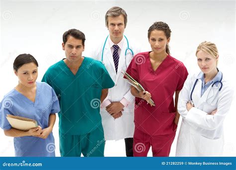 Group Of Medical Professionals Stock Image Image Of Medical Overhead