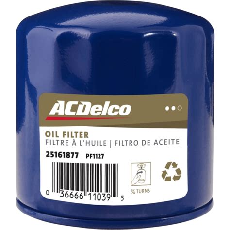 Ac Delco Filter Asm Oilpf1127 Pf1127 Zoro