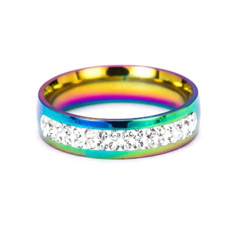New Style Lovers Fashion Rings Couple Jewelry Gift Gay Lesbian Pride
