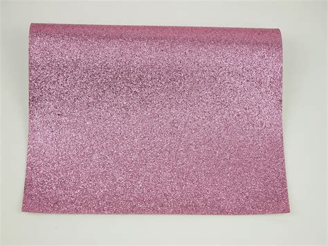 Rosey Mauve Fine Glitter Canvas 75x85 Pink Glitter Fabric Sheet