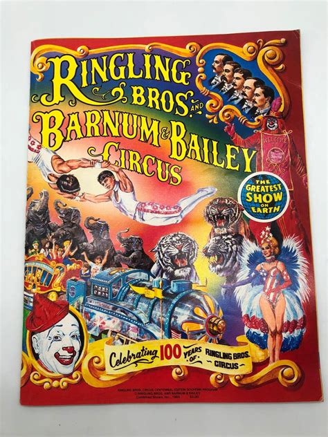 Ringling Bros And Barnum Bailey Circus Magazine Program