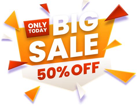 Big Sale Only Today Vector Png Big Sale Graphic Design Ads Sale