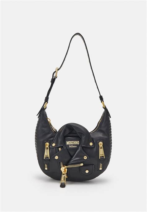 Moschino Biker Bag Shoulder Bag Handbag Fantasy Print Blackblack