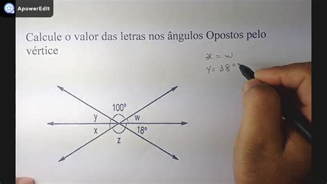 Exercicios Angulos Opostos Pelo Vertice