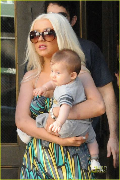 Christina Aguilera And Baby Max