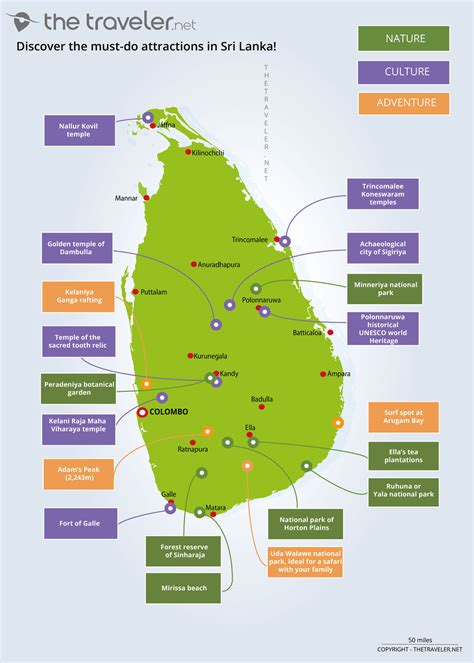 Places To Visit Sri Lanka Tourist Maps And Must See Attractions