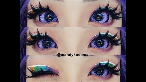 Showcase Sclera Lenses 22mm Contacts Sweety Violet Elf Purple