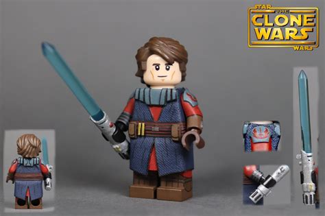Custom Lego Star Wars The Clone Wars S1 Anakin Skywalker Lego Star