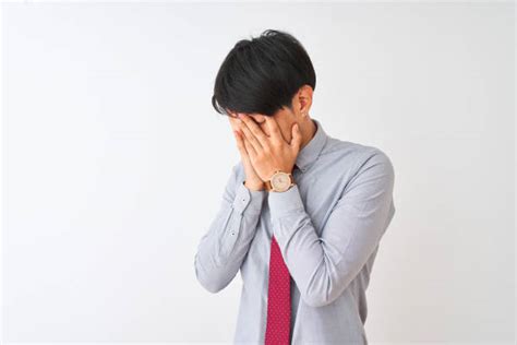 Hands Covering Eyes Isolated Embarrassment Men Stock Photos Pictures