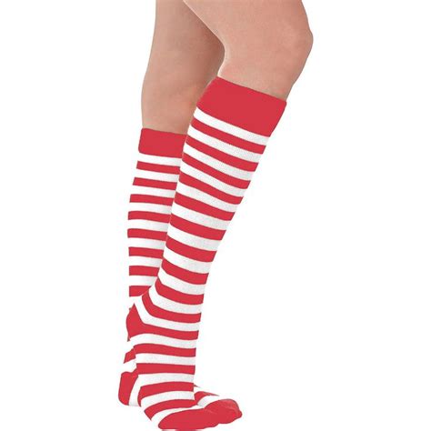 Red And White Striped Socks Striped Socks Ankle Socks Women Striped Knee High Socks