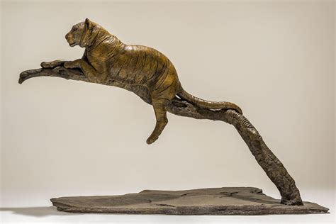 Bronze Tiger Sculpture £7995 Nick Mackman Animal Sculpture