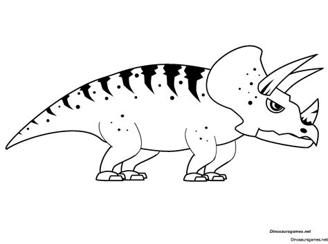Triceratops Coloring Page - Dinosaur Coloring Pages